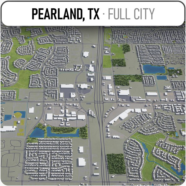 pearland surrounding - 3D model