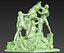 Scultura epica di cavalli