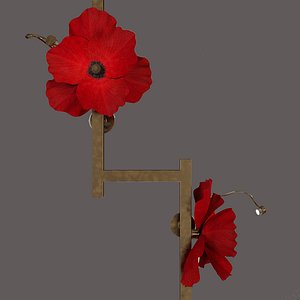lure post poppies 3D model