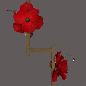 LURE POST WITH POPPIES