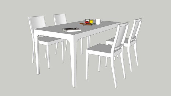 Livre Mesa De Jantar Laminado Branco, White Laminate Dining Room Table
