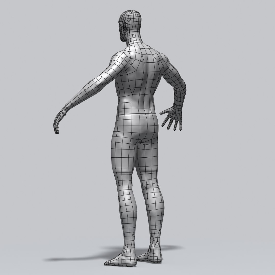 3d model athletic swimmer