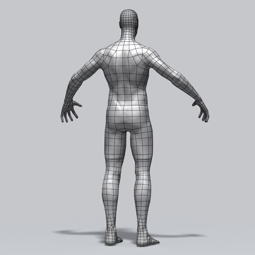 3d model athletic swimmer