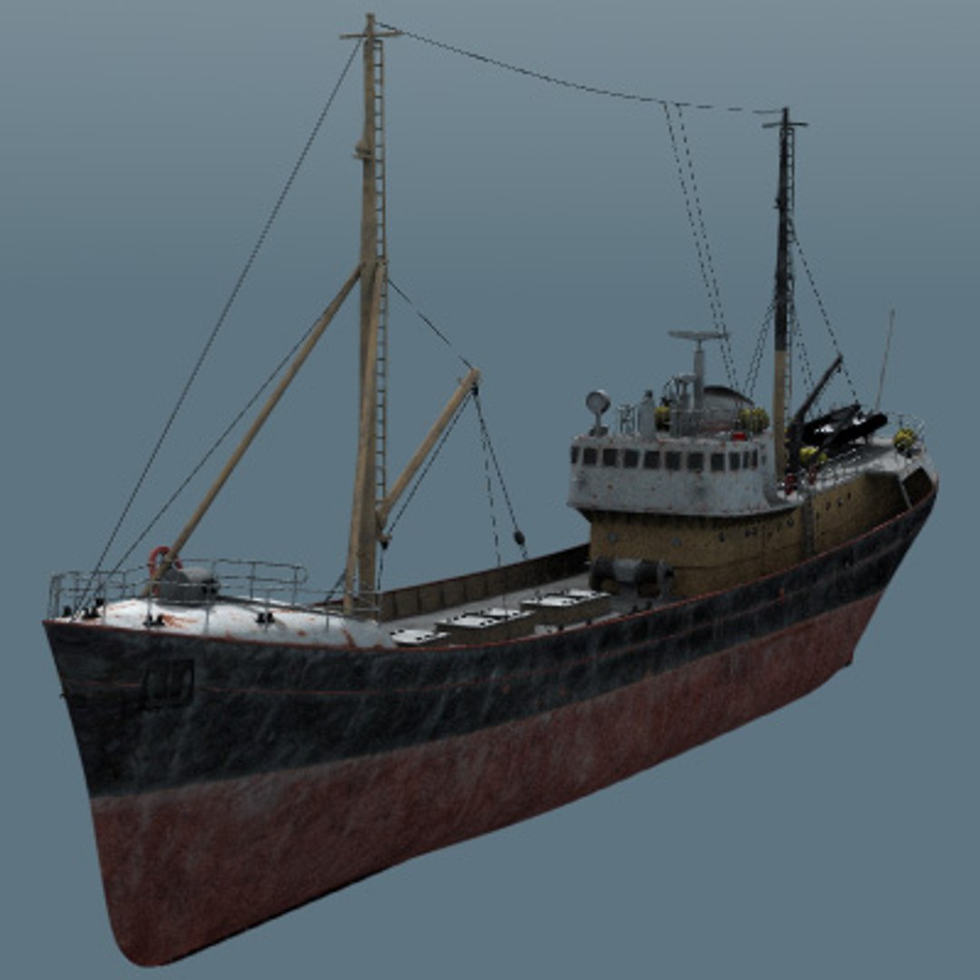 Resolution Fishing Boat Obj