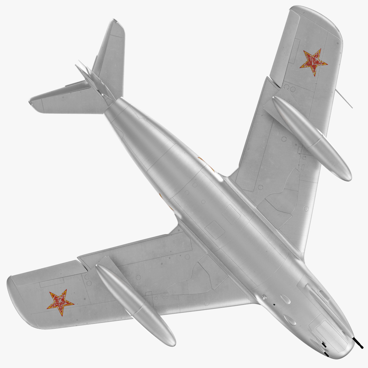 jet fighter mig 15 3d model