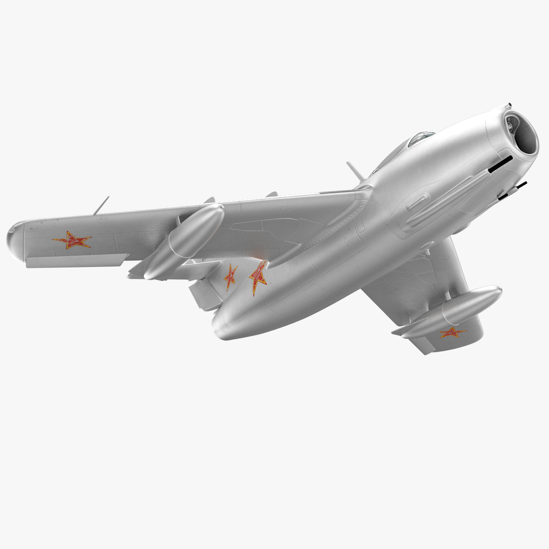 jet fighter mig 15 3d model