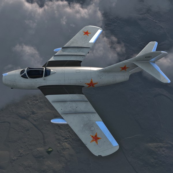 jet fighter mig 15 3d model