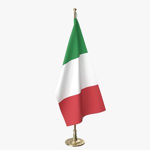 italian office flag 3D model
