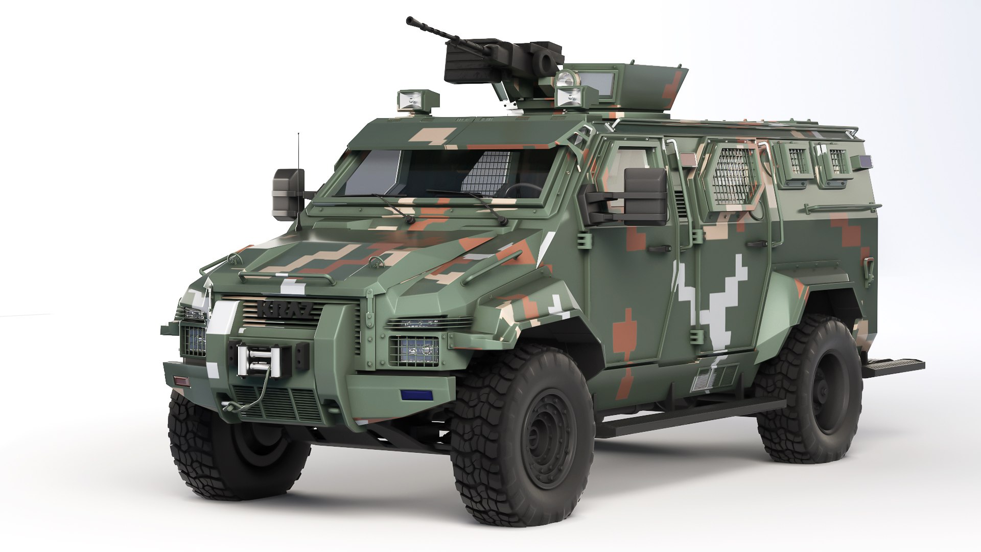 3D KrAZ Spartan 2014 Model - TurboSquid 1900394