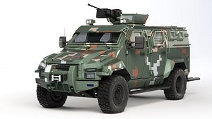 3D KrAZ Spartan 2014 model