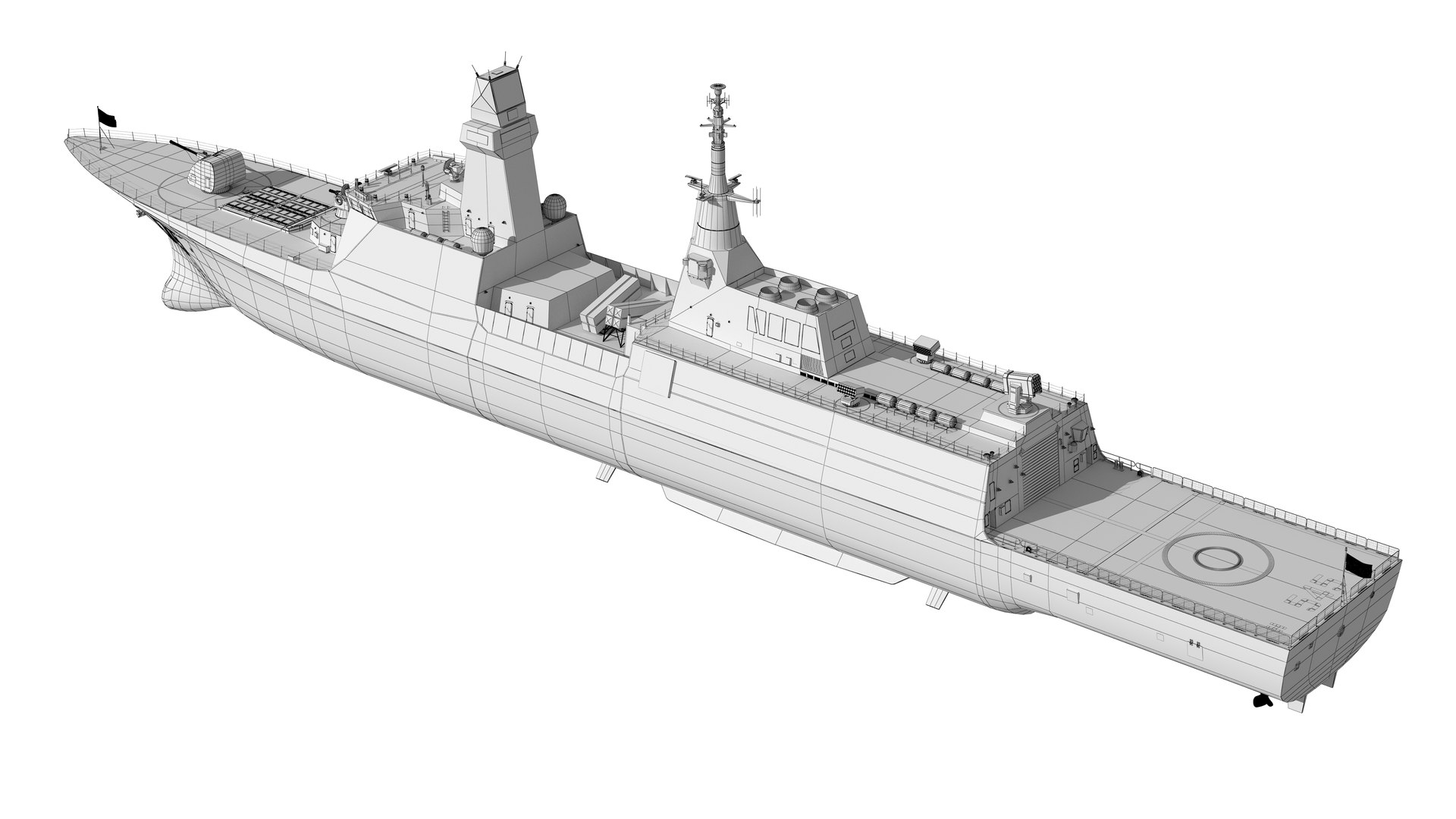 Type 054B Guided Missile Frigate Peoples Liberation Army Navy Model ...