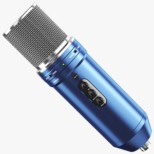 3D Condenser Microphone Blue