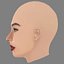 Sabrina Claudio Head - No Hair - Low poly head for game