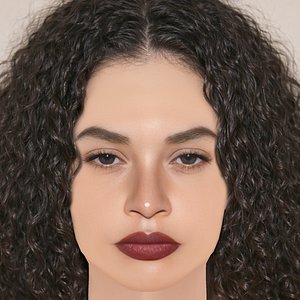 3D Sabrina Claudio Head - No Hair - Low poly head for game model