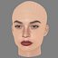 Sabrina Claudio Head - No Hair - Low poly head for game