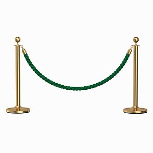 Barrier Poles Golden and Green