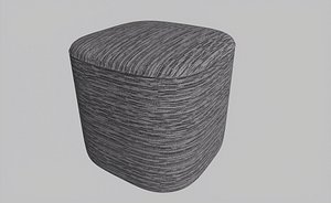 3D side stool model