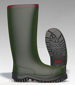 3d rubber boots