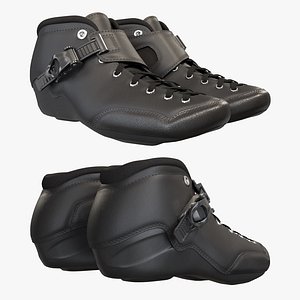 3D boots roller skate model