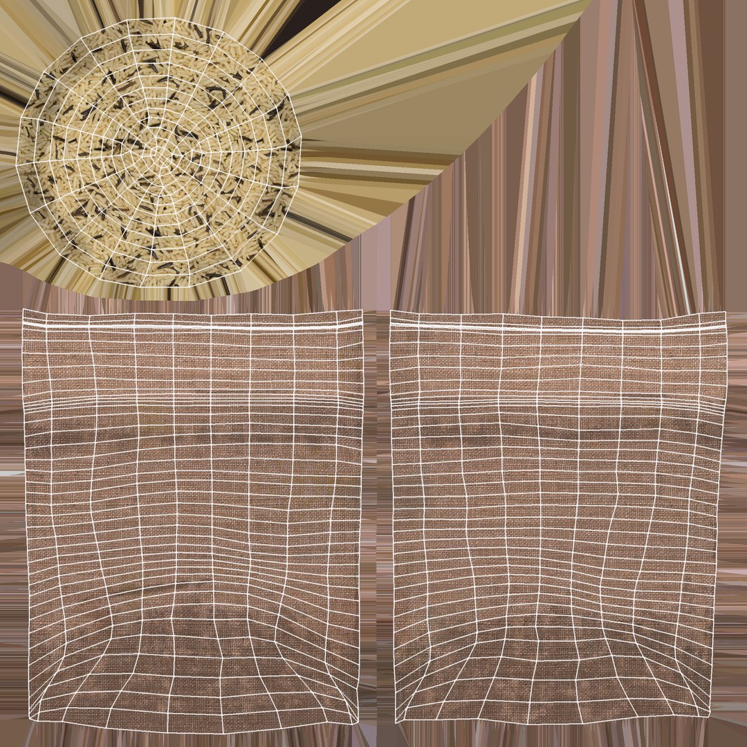 3D Sack Rice - TurboSquid 1510100