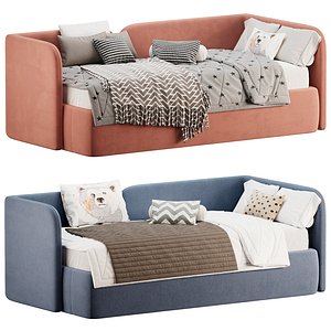 Bed Amalia 90 Velvet Terra 3D
