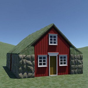 Turf house 3D model