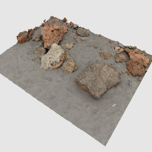 3D scan beach rocks model - TurboSquid 1543472