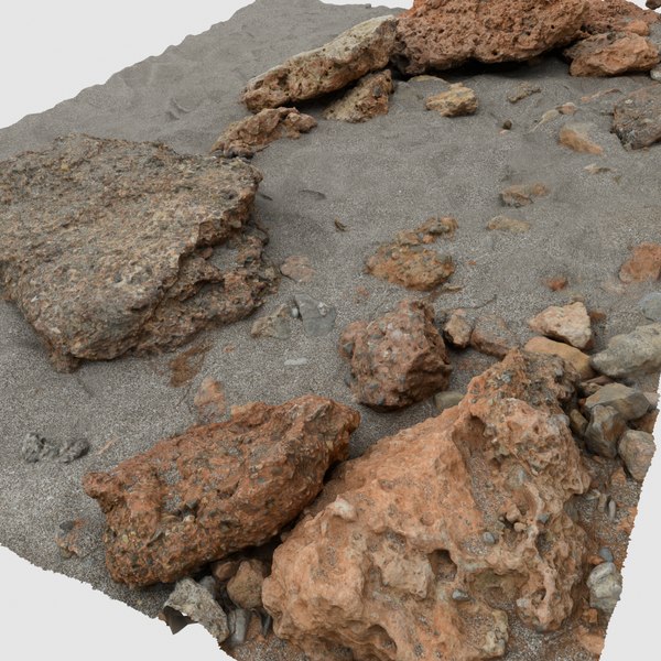 3D scan beach rocks model - TurboSquid 1543472