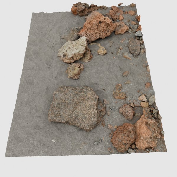 3D scan beach rocks model - TurboSquid 1543472