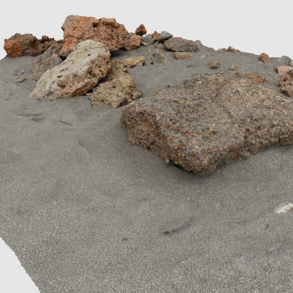 3D scan beach rocks model - TurboSquid 1543472