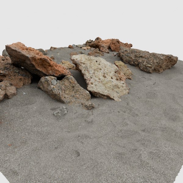 3D scan beach rocks model - TurboSquid 1543472