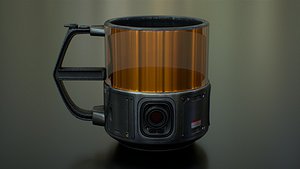 SciFi mug with Camera 3D
