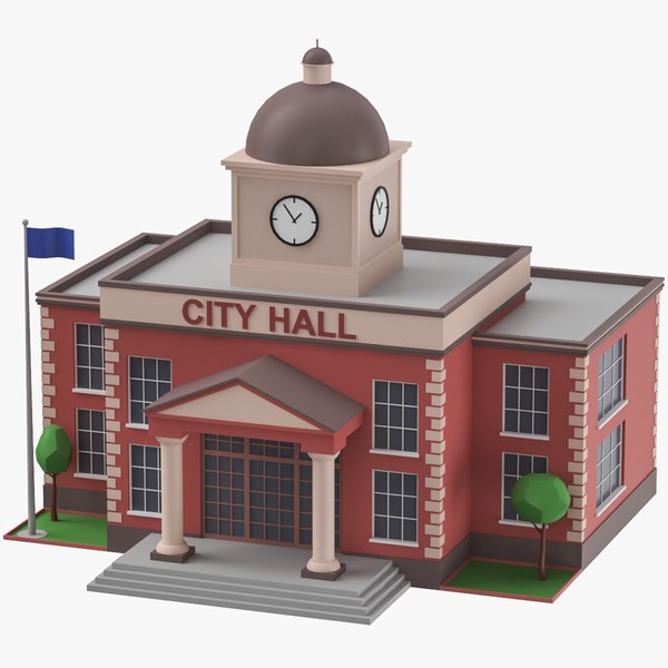 city hall building cartoon