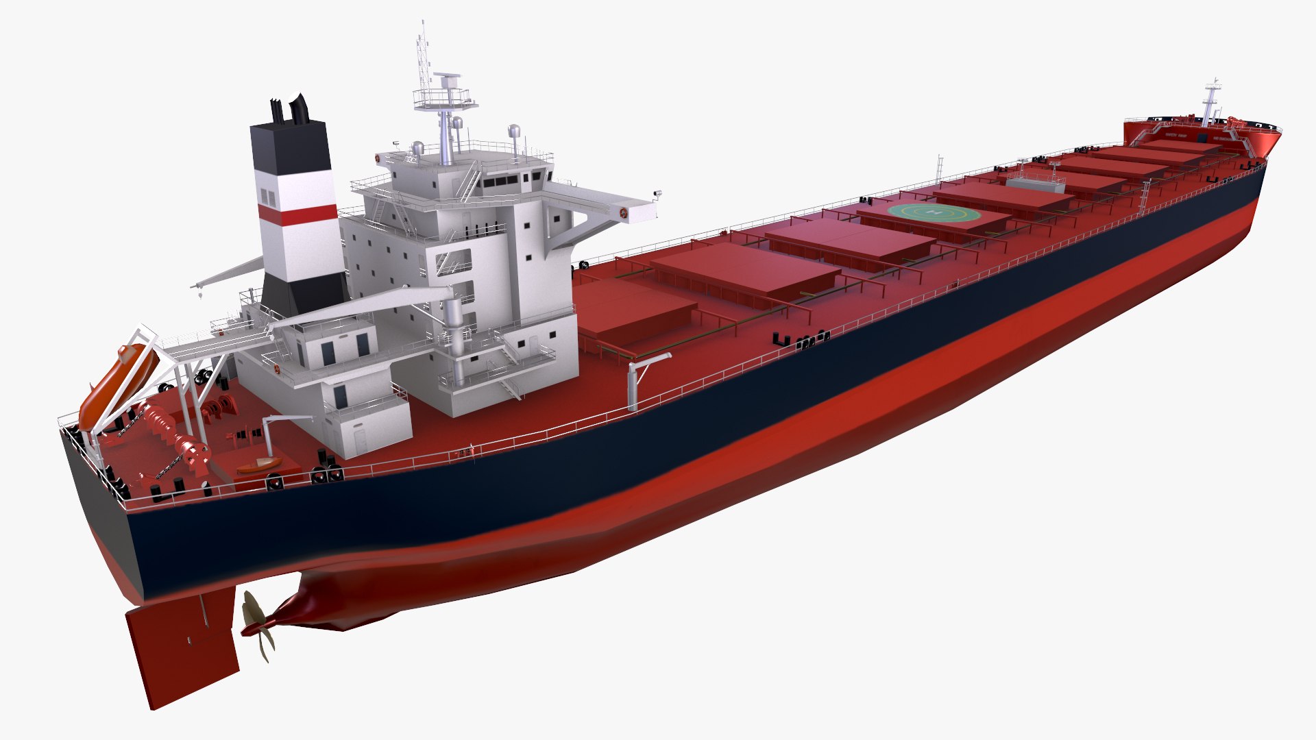3D Model Bulk Carrier With LOD - TurboSquid 1878223