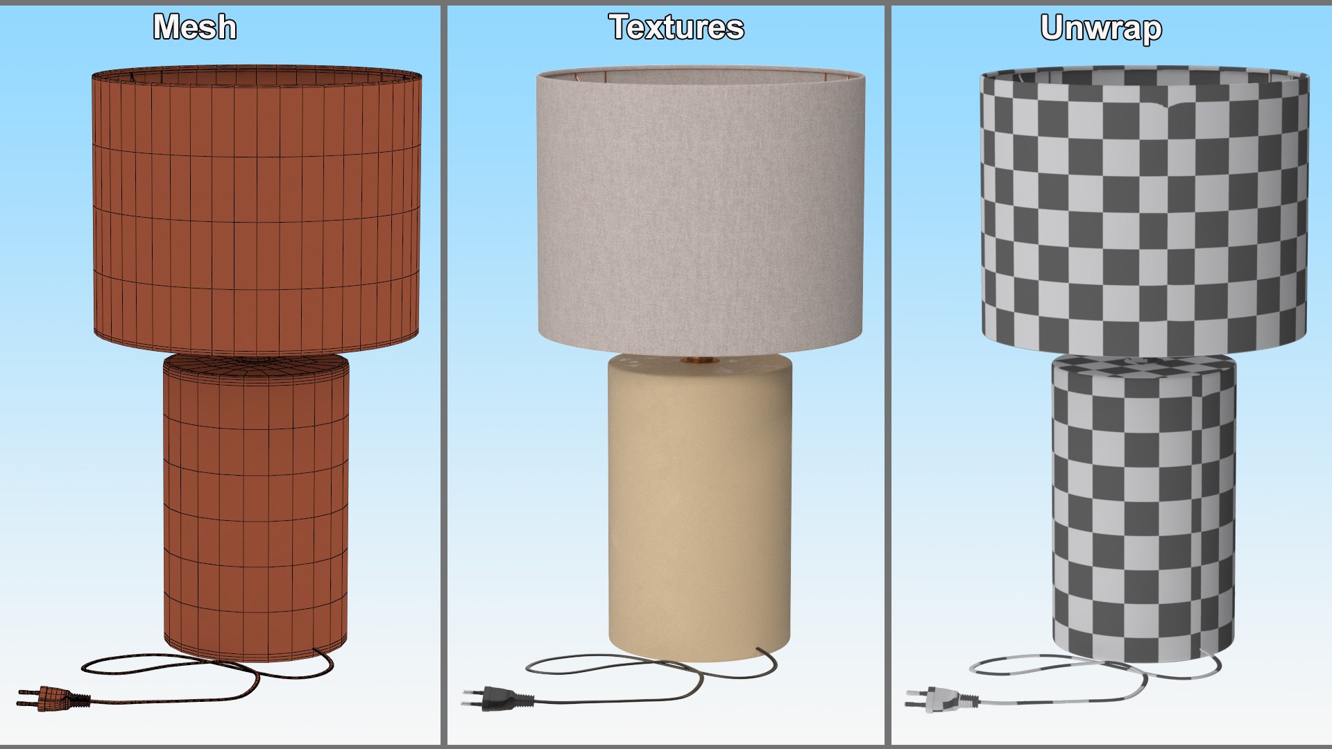 3D Elegant Table Lamp with Fabric Shade https://p.turbosquid.com/ts-thumb/gP/cAN1D4/v6/eleganttablelampwithfabricshademb3dmodel017/jpg/1717307498/1920x1080/fit_q87/75d591deefe9f42601d889f3d795efbb56c0ce64/eleganttablelampwithfabricshademb3dmodel017.jpg