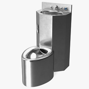 Stainless Steel Commode Toilet Basin Combination