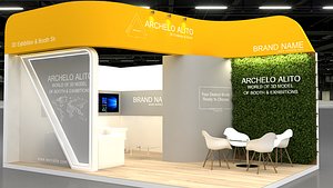 3D model booth stall