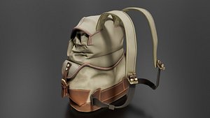 Vintage backpack 3D model