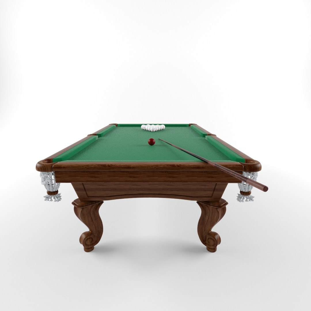 3D Pool Table - TurboSquid 1334519