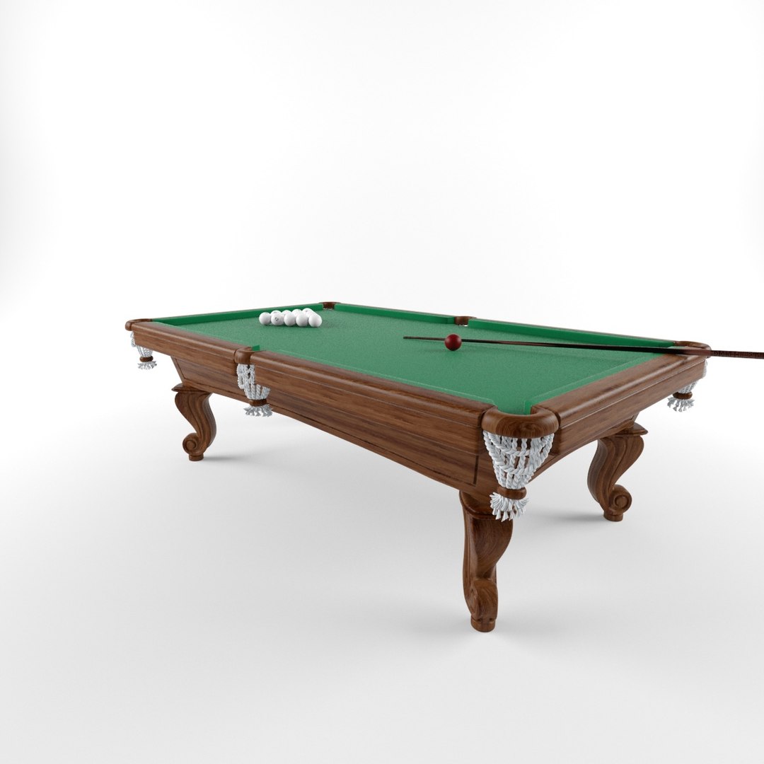 3D Pool Table - TurboSquid 1334519