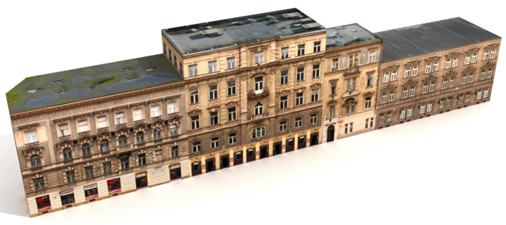 Historical Buildings 3d Model