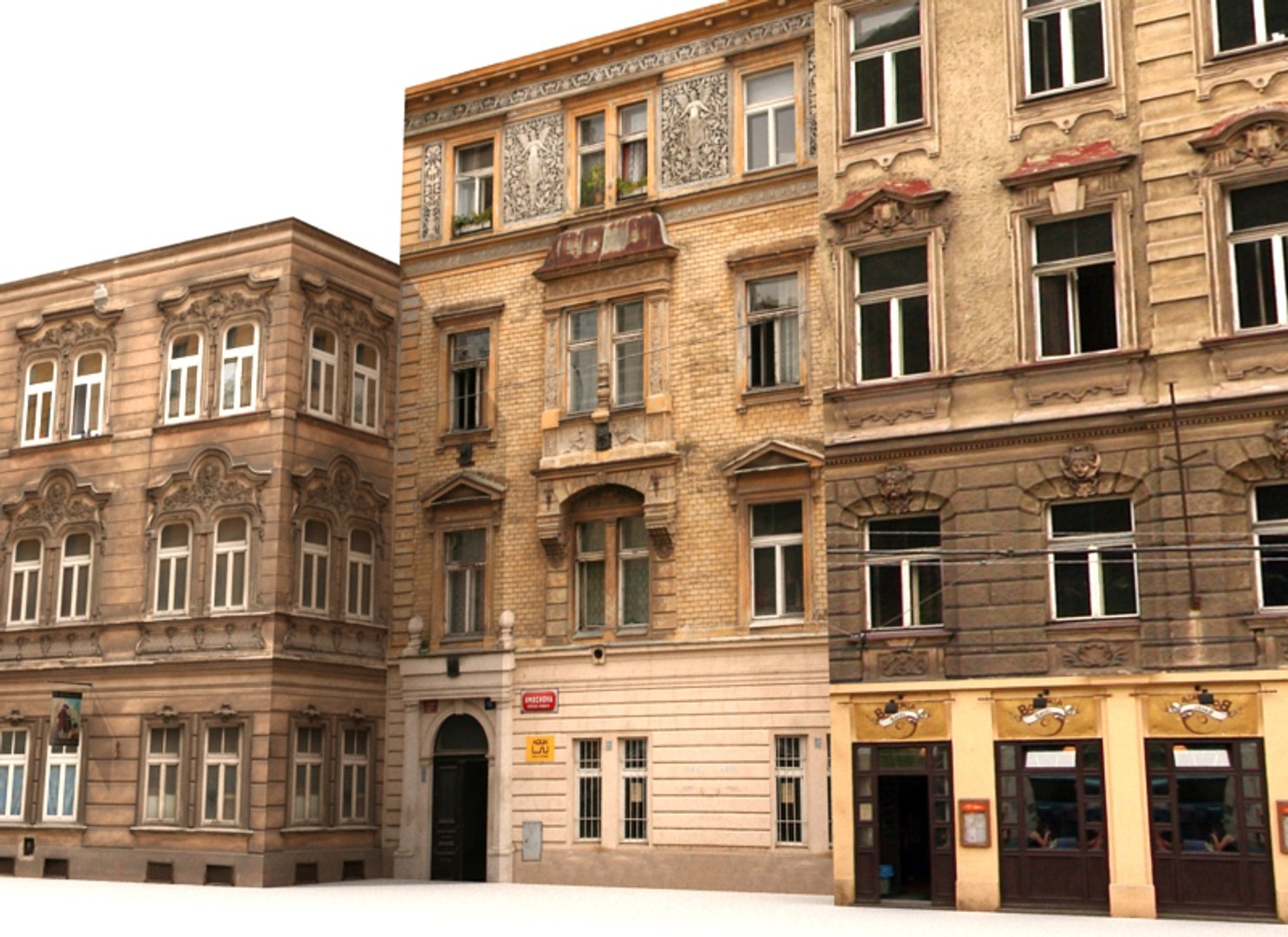 Historical Buildings 3d Model