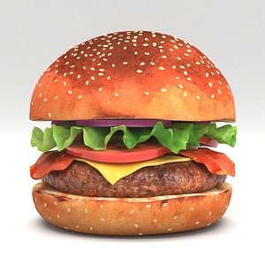 3D Burger 02
