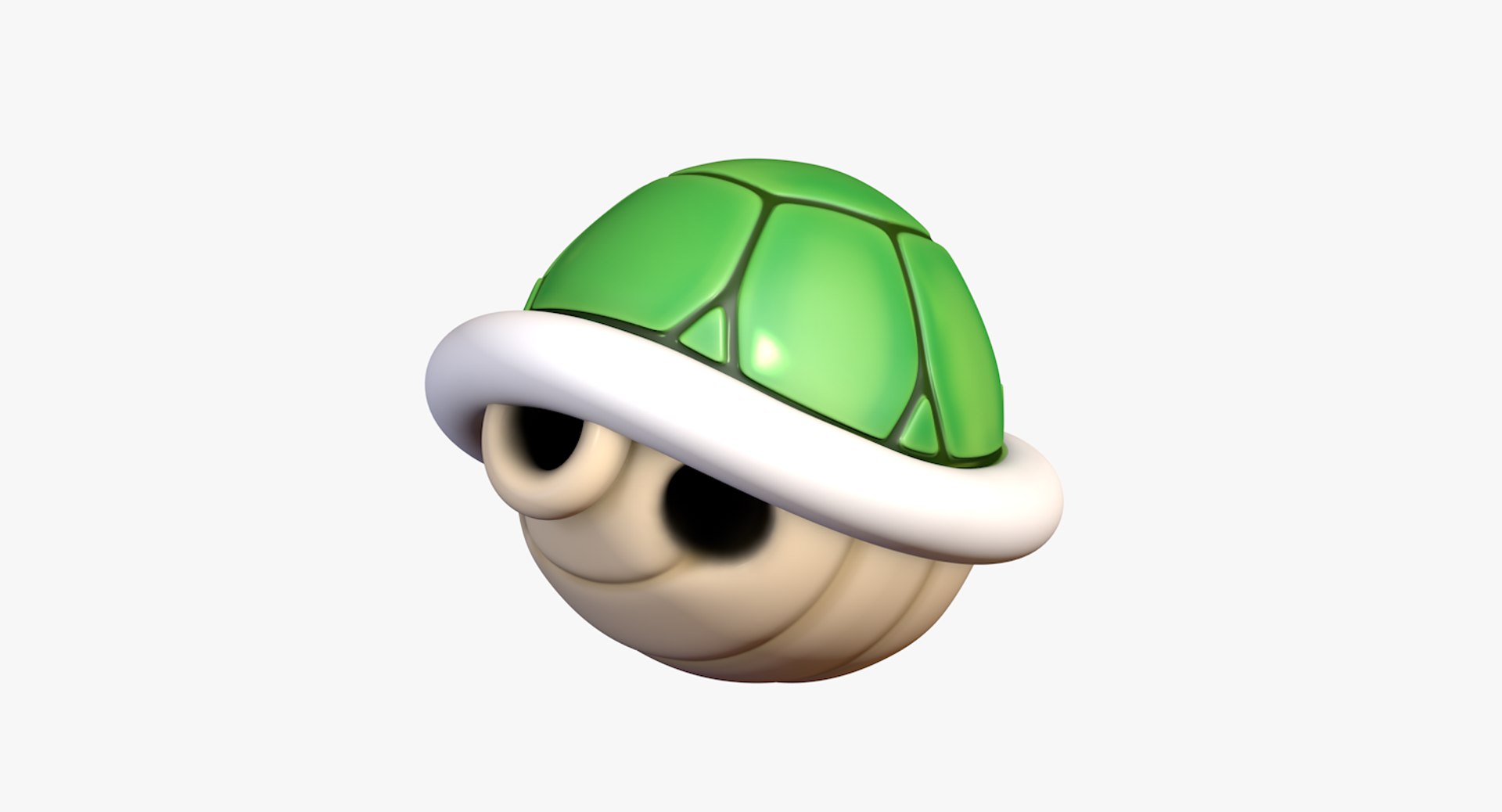 Turtle Shell Green Super Mario 3D Model - TurboSquid 1405503