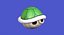 turtle shell green super mario 3D model