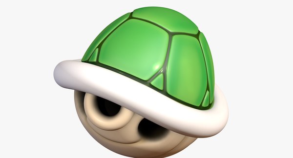 거북 Koopa Troopa 쉘 그린 슈퍼 마리오 3D 모델 - TurboSquid 1405503