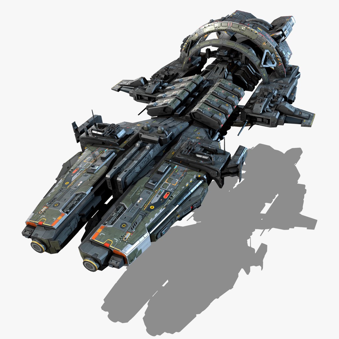 3D scifi commander ship g7 model - TurboSquid 1274365