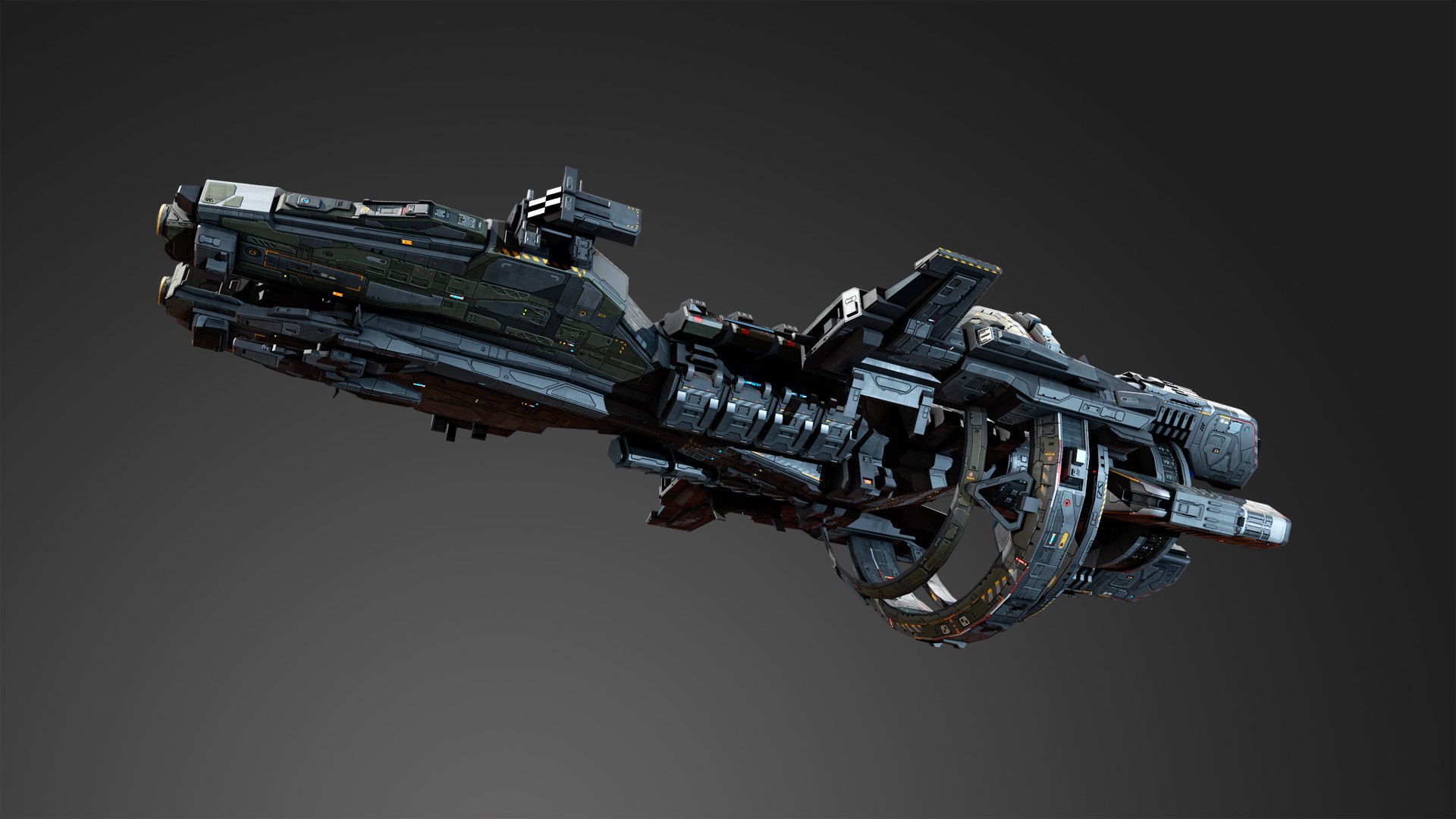 3D Scifi Commander Ship G7 Model - TurboSquid 1274365