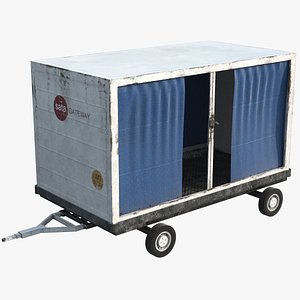 Airport Luggage Trolley HD
