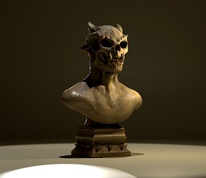 Sculpture Demon Bust 3D Model model
